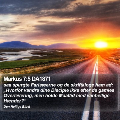 Markus 7:5 DA1871 Bible Verse Image