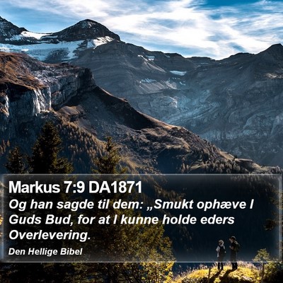 Markus 7:9 DA1871 Bible Verse Image