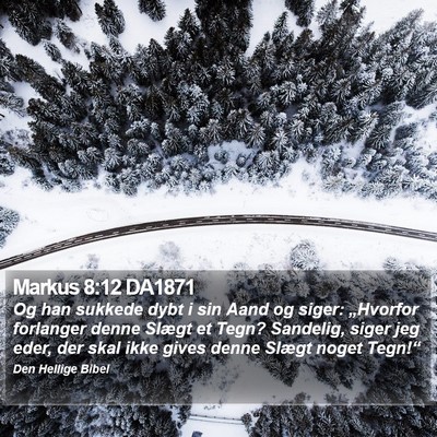 Markus 8:12 DA1871 Bible Verse Image