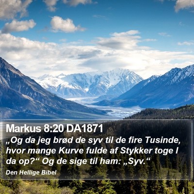 Markus 8:20 DA1871 Bible Verse Image