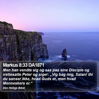 Markus 8:33 DA1871 Bible Verse Image