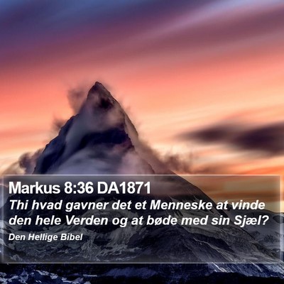 Markus 8:36 DA1871 Bible Verse Image
