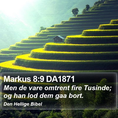 Markus 8:9 DA1871 Bible Verse Image