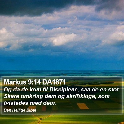 Markus 9:14 DA1871 Bible Verse Image