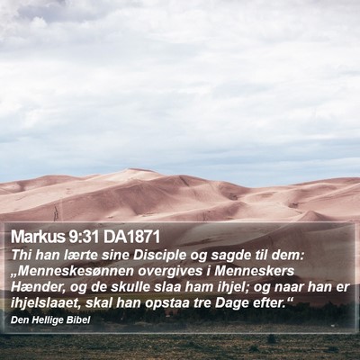 Markus 9:31 DA1871 Bible Verse Image