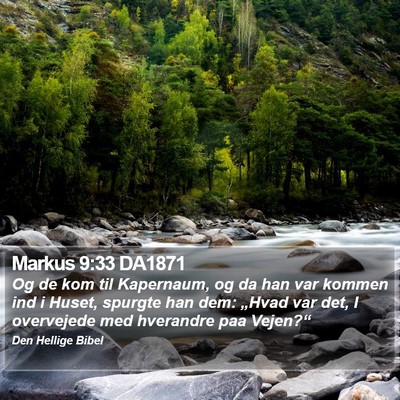 Markus 9:33 DA1871 Bible Verse Image