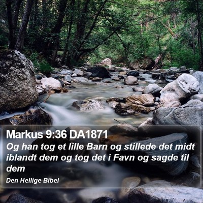 Markus 9:36 DA1871 Bible Verse Image