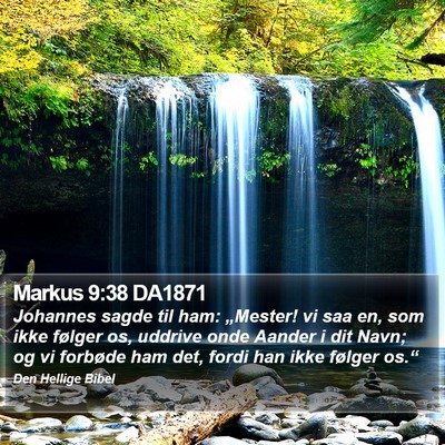 Markus 9:38 DA1871 Bible Verse Image