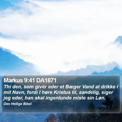 Markus 9:41 DA1871 Bible Verse Image