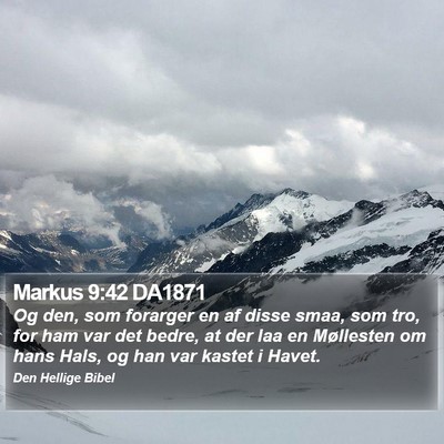 Markus 9:42 DA1871 Bible Verse Image