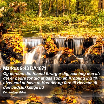 Markus 9:43 DA1871 Bible Verse Image