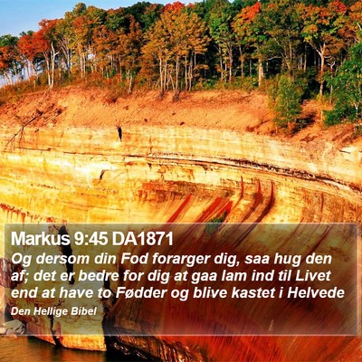 Markus 9:45 DA1871 Bible Verse Image