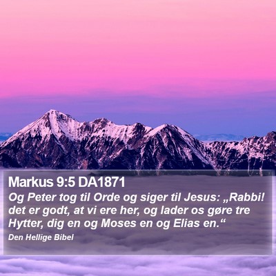 Markus 9:5 DA1871 Bible Verse Image