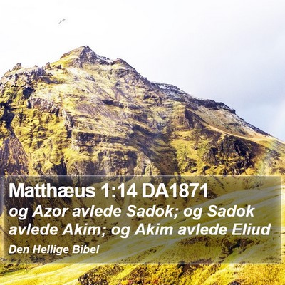 Matthæus 1:14 DA1871 Bible Verse Image