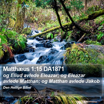 Matthæus 1:15 DA1871 Bible Verse Image