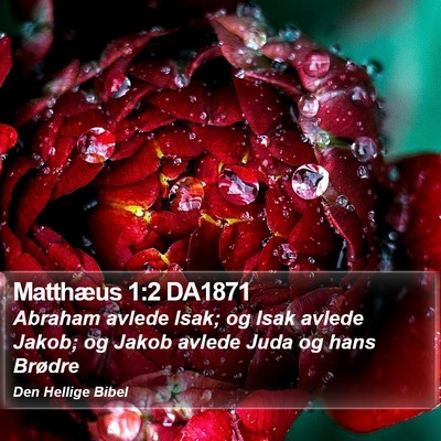 Matthæus 1:2 DA1871 Bible Verse Image