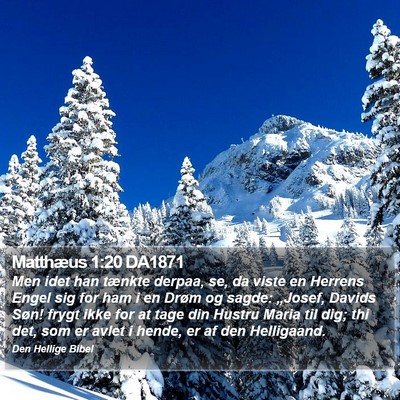 Matthæus 1:20 DA1871 Bible Verse Image