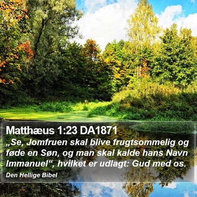 Matthæus 1:23 DA1871 Bible Verse Image