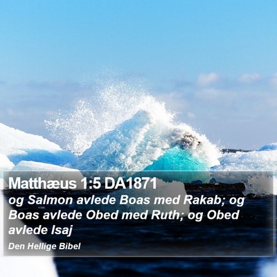 Matthæus 1:5 DA1871 Bible Verse Image