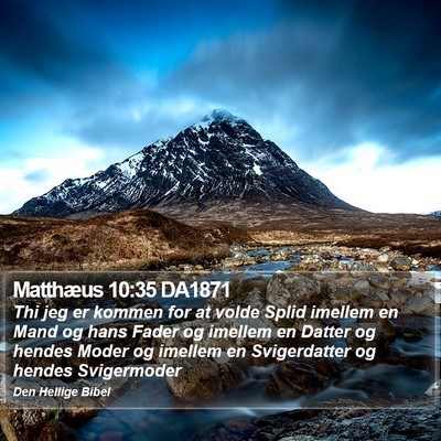 Matthæus 10:35 DA1871 Bible Verse Image
