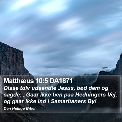 Matthæus 10:5 DA1871 Bible Verse Image