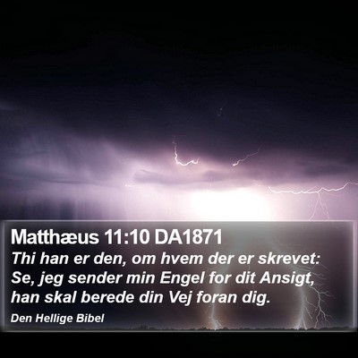 Matthæus 11:10 DA1871 Bible Verse Image
