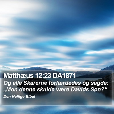 Matthæus 12:23 DA1871 Bible Verse Image