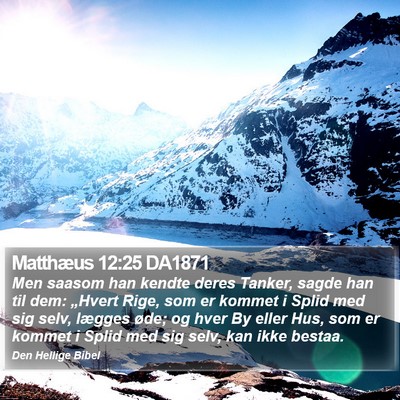 Matthæus 12:25 DA1871 Bible Verse Image