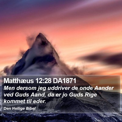 Matthæus 12:28 DA1871 Bible Verse Image