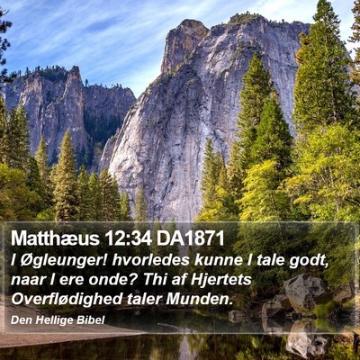 Matthæus 12:34 DA1871 Bible Verse Image