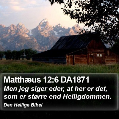 Matthæus 12:6 DA1871 Bible Verse Image