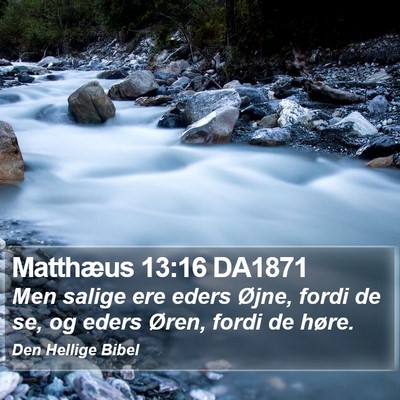 Matthæus 13:16 DA1871 Bible Verse Image
