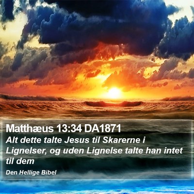 Matthæus 13:34 DA1871 Bible Verse Image