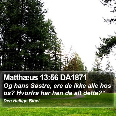Matthæus 13:56 DA1871 Bible Verse Image