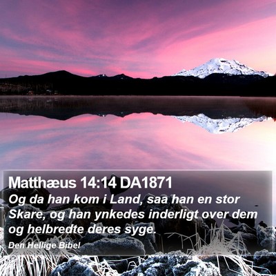 Matthæus 14:14 DA1871 Bible Verse Image