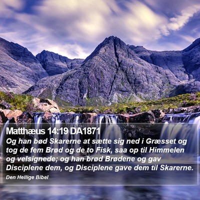 Matthæus 14:19 DA1871 Bible Verse Image