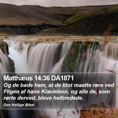 Matthæus 14:36 DA1871 Bible Verse Image