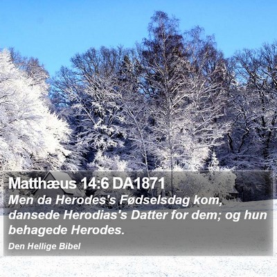 Matthæus 14:6 DA1871 Bible Verse Image