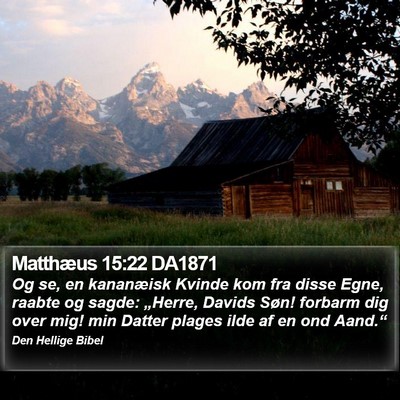 Matthæus 15:22 DA1871 Bible Verse Image