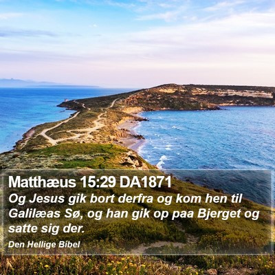 Matthæus 15:29 DA1871 Bible Verse Image