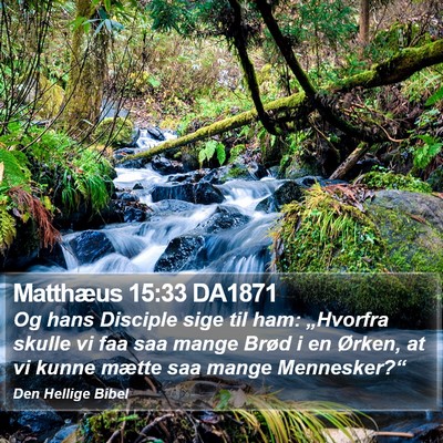 Matthæus 15:33 DA1871 Bible Verse Image