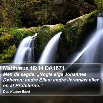 Matthæus 16:14 DA1871 Bible Verse Image