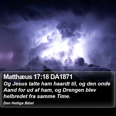 Matthæus 17:18 DA1871 Bible Verse Image
