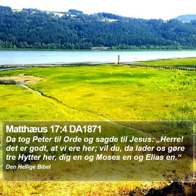 Matthæus 17:4 DA1871 Bible Verse Image