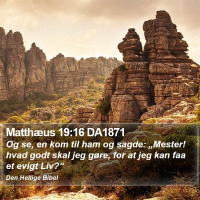 Matthæus 19:16 DA1871 Bible Verse Image