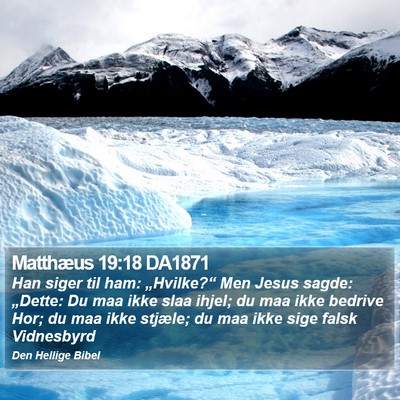 Matthæus 19:18 DA1871 Bible Verse Image