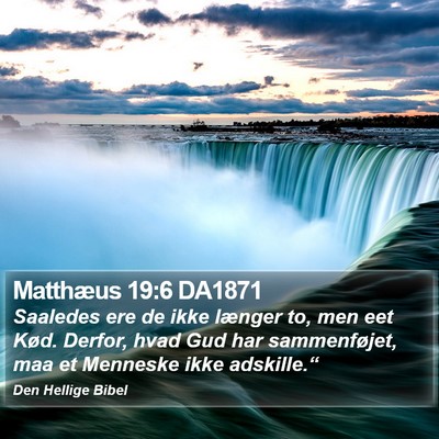 Matthæus 19:6 DA1871 Bible Verse Image