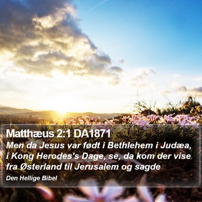 Matthæus 2:1 DA1871 Bible Verse Image