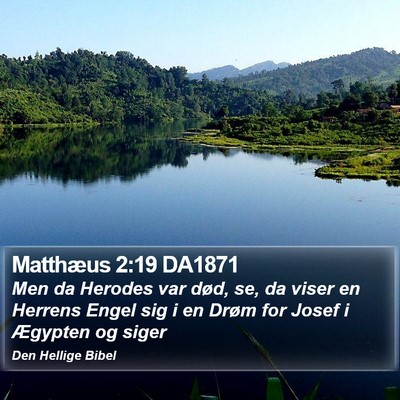 Matthæus 2:19 DA1871 Bible Verse Image