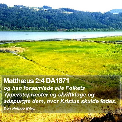 Matthæus 2:4 DA1871 Bible Verse Image